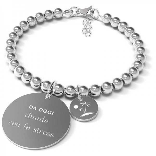 Kaufen Sie 10 Buoni Propositi Damenarmband Chiudo Con Lo Stress B4507M