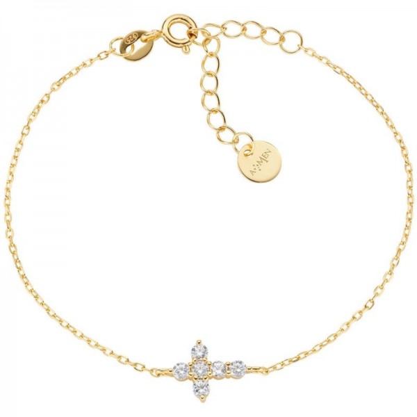 Bracciale Amen Croci da donna BRCRPAGBZ Immagine del Bracciale Amen Croci da donna BRCRPAGBZ