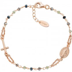 Bracciale Rosario Amen in argento con cristalli donna BRO10RGTOVE3