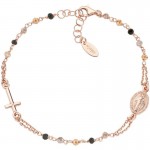 Bild des Amen Rosenkranz Armband aus Silber mit Kristallen für Damen BRO10RMMM3