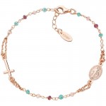 Immagine del Bracciale Rosario Amen in argento con cristalli donna BRO10RRRV3