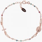 Bild des Amen Rosenkranz Armband aus Silber mit Kristallen für Damen BRO25RMU3