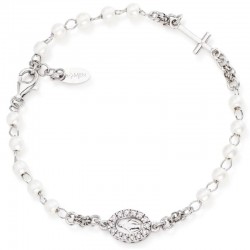 Bracelet Chapelet Amen en argent et perles pour femmes BROBBZ-M3
