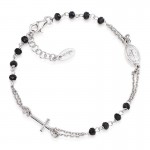 Amen Silver Rosary Bracelet with crystals BROBN3 Buy Amen Silver Rosary Bracelet with crystals BROBN3