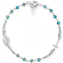 Immagine del Bracciale Amen Rosari in argento con cristalli BROBP3