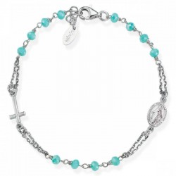 Immagine del Bracciale Amen Rosari in argento con cristalli BROBT3