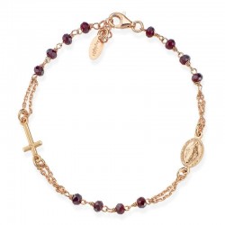 Bracciale Rosario Amen in argento con cristalli BRORA3