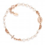 Comprar Pulsera Rosario Amen en plata y perlas para mujeres BRORB3