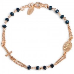 Immagine del Bracciale Amen rosario in argento con cristalli BRORG3