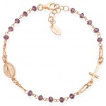 Amen Rosenkranz Armband aus Silber mit Kristallen BRORL3 Bild des Amen Rosenkranz Armband aus Silber mit Kristallen BRORL3