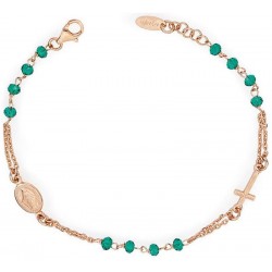 Immagine del Bracciale Amen rosario in argento con cristalli BRORV3