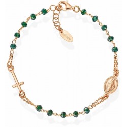 Bracciale Rosario Amen in argento con cristalli BRORVB3