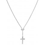 Image du Collier Croix avec coeur Amen pour femmes CLCHB