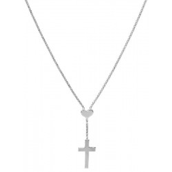 Collier Croix avec coeur Amen pour femmes CLCHB