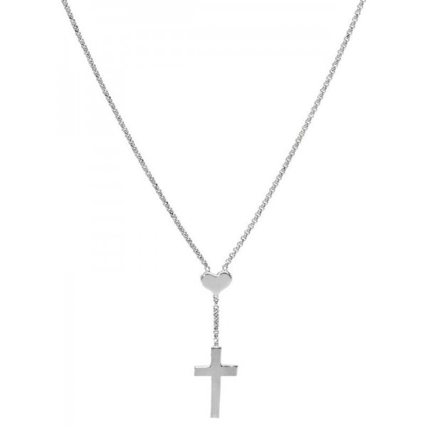 Image du Collier Croix avec coeur Amen pour femmes CLCHB