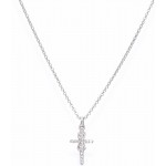 Image of the Amen Cross Necklace with infinity for women CLCRINBB