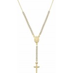 Image du Collier Chapelet Amen en argent avec zircons CLCRMIGBZ4