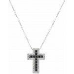 Immagine della Collana Amen Croci in argento e zirconi da donna CLCRREBBNZ1
