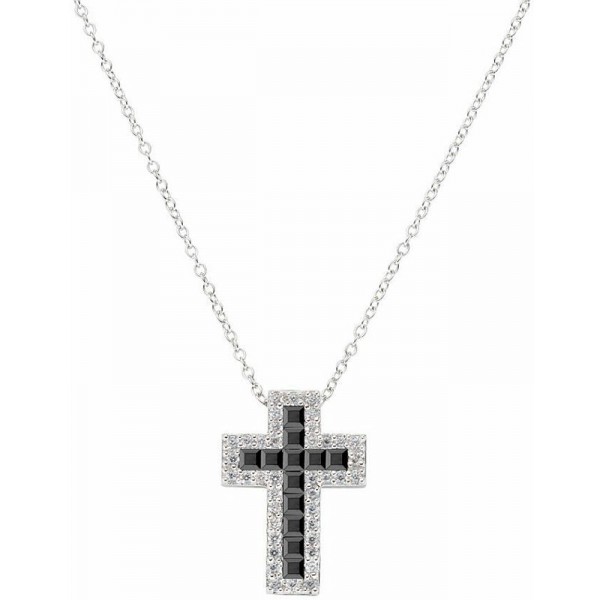 Immagine della Collana Amen Croci in argento e zirconi da donna CLCRREBBNZ1