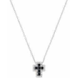Collier Croix Amen en argent avec zircons pour femmes CLCRREBBNZ3
