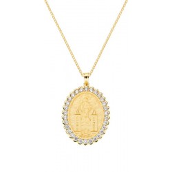 Collier avec Médaille de Medjugorje Amen pour femmes CLMDGBZ