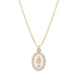 Collier Médaille Miraculeuse Amen pour femmes CLMISMGB