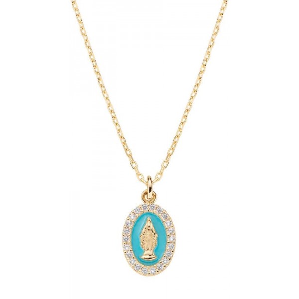 Image du Collier Médaille Miraculeuse Amen pour femmes CLMISMGPE