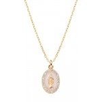 Bild der Amen Wunderbare Medaille Halskette für Damen CLMISMGRO