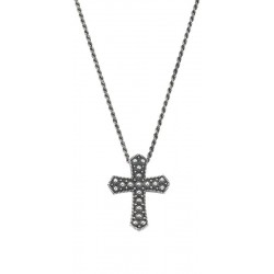 Collier Croix Amen en argent pour hommes CLUCSAN2