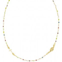 Collana Rosario Amen in argento con cristalli donna CRO10GARVE3