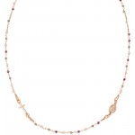 Amen Silver Rosary Necklace with crystals for women CRO10RARTO3 Image of the Amen Silver Rosary Necklace with crystals for women CRO10RARTO3