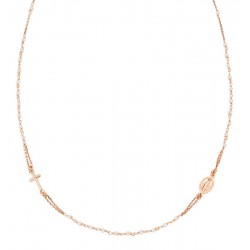 Collar Rosario Amen en plata con cristales para mujeres CRO10RBI3