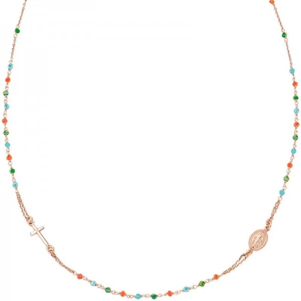 Immagine della Collana Rosario Amen in argento con cristalli donna CRO10RCVT3