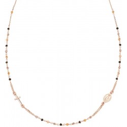 Collier Chapelet Amen en argent avec cristaux pour femmes CRO10RMMM3