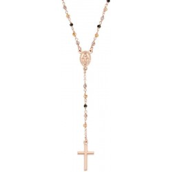 Collier Chapelet Amen en argent avec cristaux pour femmes CRO10RMMM4