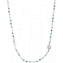 Collier Chapelet Amen en argent avec cristaux pour femmes CRO25BMUB3