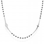 Comprar Collar Rosario Amen en plata con cristales CRO25BNZ3