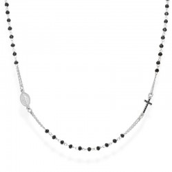 Collier Chapelet Amen en argent avec cristaux CRO25BNZ3