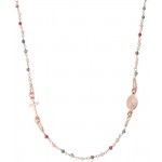 Amen Silver Rosary Necklace with crystals for ladies CRO25RMU3 Image of the Amen Silver Rosary Necklace with crystals for ladies CRO25RMU3