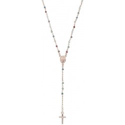 Collier Chapelet Amen en argent avec cristaux pour femmes CRO25RMU4