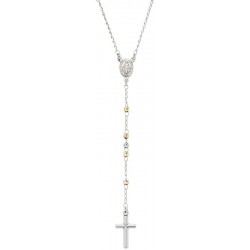 Collier Chapelet Amen en argent pour femmes CRO30BBRGD