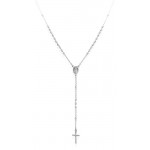 Buy Amen Silver Rosary Necklace CRO30BD