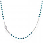 Imagen del Collar Rosario Amen en plata con cristales CROBBL3