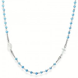 Collier Chapelet Amen en argent avec cristaux CROBC3