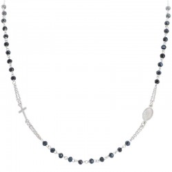 Collier Chapelet Amen en argent avec cristaux CROBG3