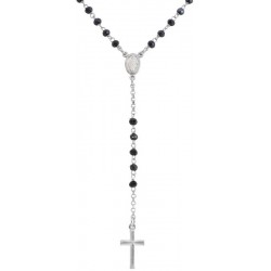 Collier Chapelet Amen en argent avec cristaux CROBG4