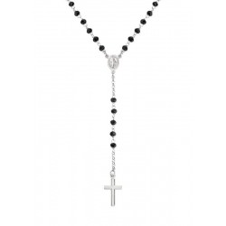 Collier Chapelet Amen en argent avec cristaux CROBN4
