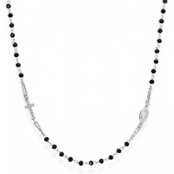 Collier Chapelet Amen en argent avec cristaux CROBNZ3