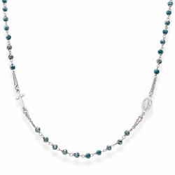 Collier Chapelet Amen en argent avec cristaux CROBP3