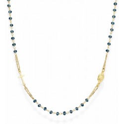 Collier Chapelet Amen en argent avec cristaux CROGBL3